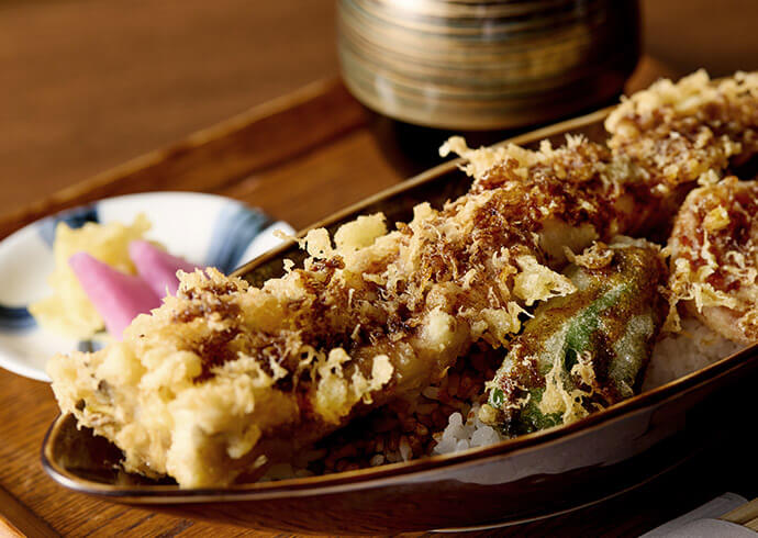 穴子一本天丼